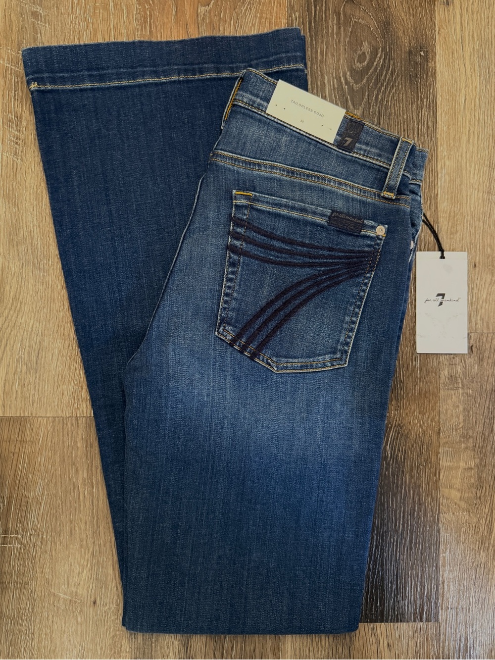 NWT 7 For All Mankind Tailorless Dojo Jeans 7FAMK